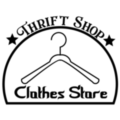 Thrift Shop CLothes Store Logo Sticker