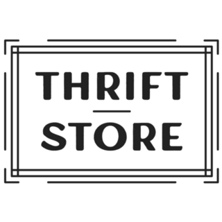 Thrift Store Sign Sticker