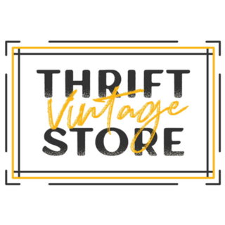 Thrift Vintage Store Clothing Sign Sticker