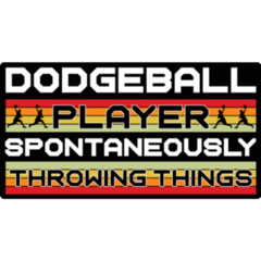Throwing Things Dodgeball Sticker
