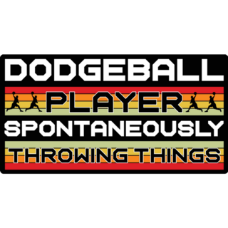 Throwing Things Dodgeball Sticker