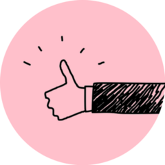 Thumb Doodle Sketch Sticker