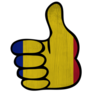 Thumbs Up Chad Flag Sticker