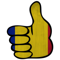 Thumbs Up Chad Flag Sticker