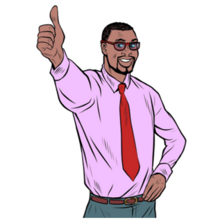 Thumbs Up Gesture Pop Art Sticker