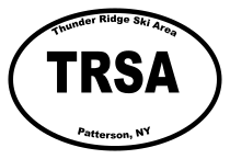Thunder Ridge Ski Area Oval Sticker