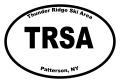 Thunder Ridge Ski Area Oval Sticker