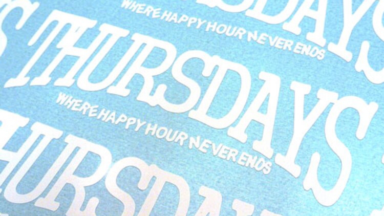 Thursdays Custom Cut-Out Sticker