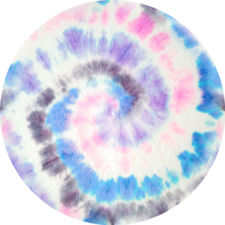 Tie Dye Artistic Design Sticker