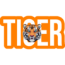 Tiger Face Letters Sticker