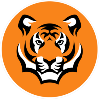 Tiger Head Circle Sticker