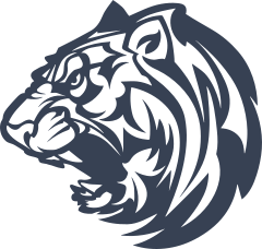 Tiger Head Growling Sticker