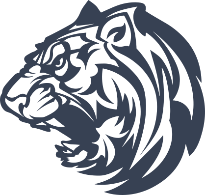 Tiger Head Growling Sticker