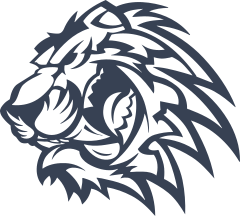 Tiger Head Roaring Sticker