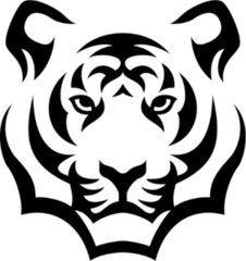 Tiger Head Sticker