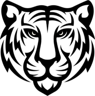 Tiger Logo Design Sticker