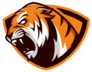 Tiger Mascot Shield Sticker