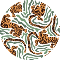 Tiger Pattern Sticker