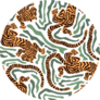 Tiger Pattern Sticker