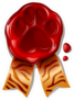 Tiger Paw Print Sealing Wax Sticker