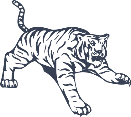 Tiger Pouncing Sticker