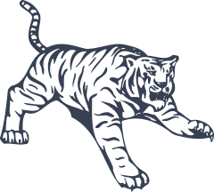 Tiger Pouncing Sticker