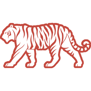 Tiger Red Sticker