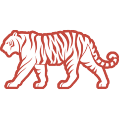 Tiger Red Sticker