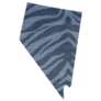 Tiger Skin Print State Nevada Sticker