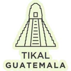 Tikal Guatemala Logo Sticker