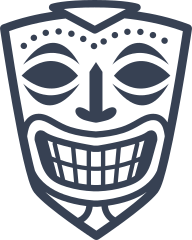 Tiki Mask Sticker