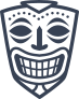 Tiki Mask Sticker