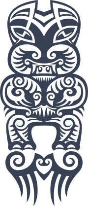 Tiki On Stool Sticker