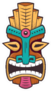 Tiki, Polynesian Mask Sticker