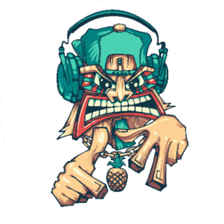 Tiki Rapper Illustration Sticker