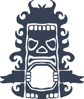 Tiki Screaming Sticker