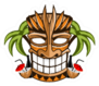 Tiki Tribal Wooden Mask Beach Bamboo Sticker