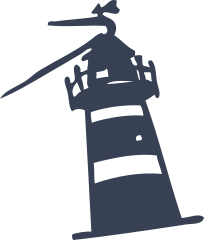 Tilted Lighthouse Sticker