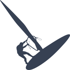 Tilted Wind Sailing Sticker