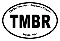 Timberline Four Seasons Resort Oval Sticker