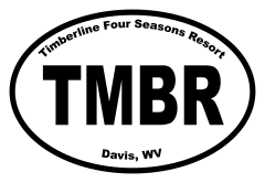 Timberline Four Seasons Resort Oval Sticker