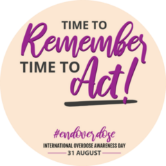 Time Remember Time To Act Overdose Awareness Sticker