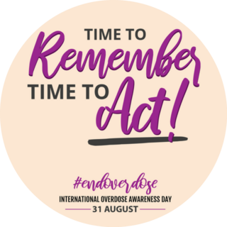 Time Remember Time To Act Overdose Awareness Sticker
