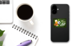 Time to Drink Beer Soccer Sticker on a Phone (New) example
