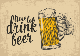 Time To Drink Beer Sticker