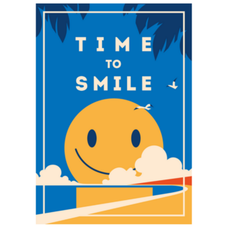 Time To Smile Travel & Adventure Sticker