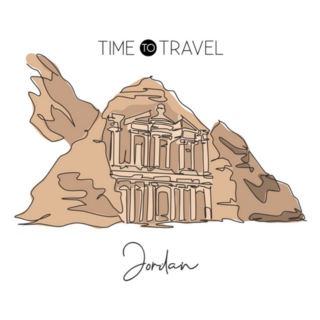 Time To Travel Jordan Illustration Sticker
