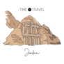 Time To Travel Jordan Illustration Sticker