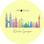 Time To Travel Kuala Lumpur City Skyline, Malaysia Sticker
