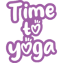 Time To Yoga Purple Sticker